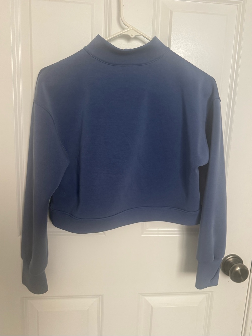 all in motion Navy Half-Zip Cropped Hoodie